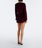 Posse Maria cotton velvet balloon shorts