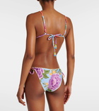 Farm Rio Flower Scarves bikini bottoms