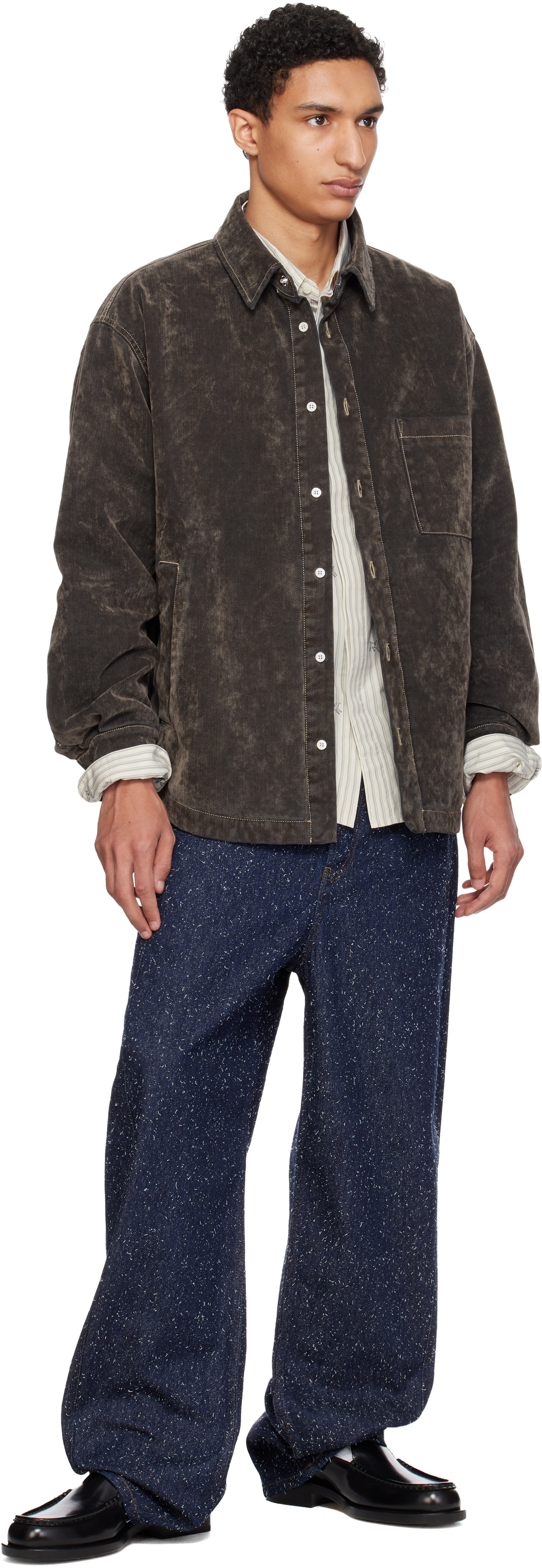 JACQUEMUS Navy 'The Mirada de-Nîmes' Jeans