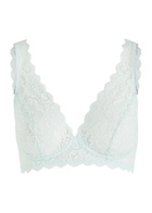 Hanro Moments Lace Soft-cup bra Light Blue