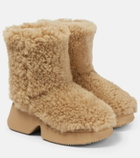 Loewe - Shearling ankle boots