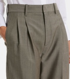 Victoria Beckham Wool and mohair straight pants