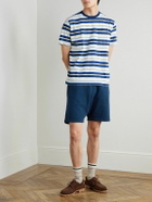 Beams Plus - Straight-Leg Cotton-Jersey Drawstring Shorts - Blue