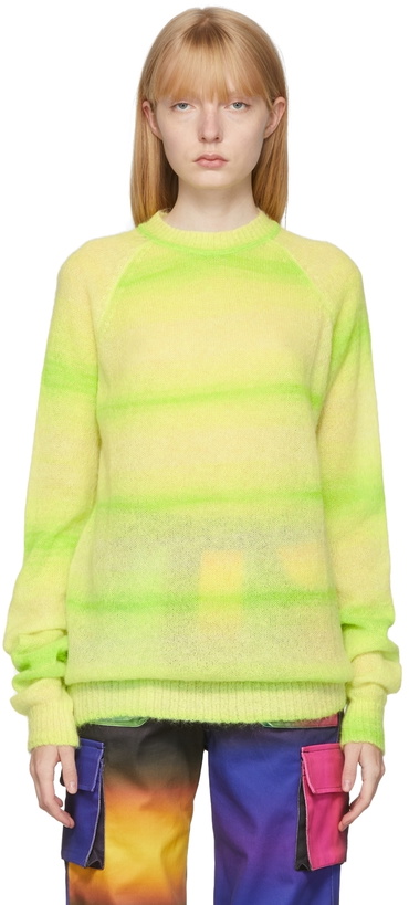 Photo: AGR Green Knit Crewneck Sweater