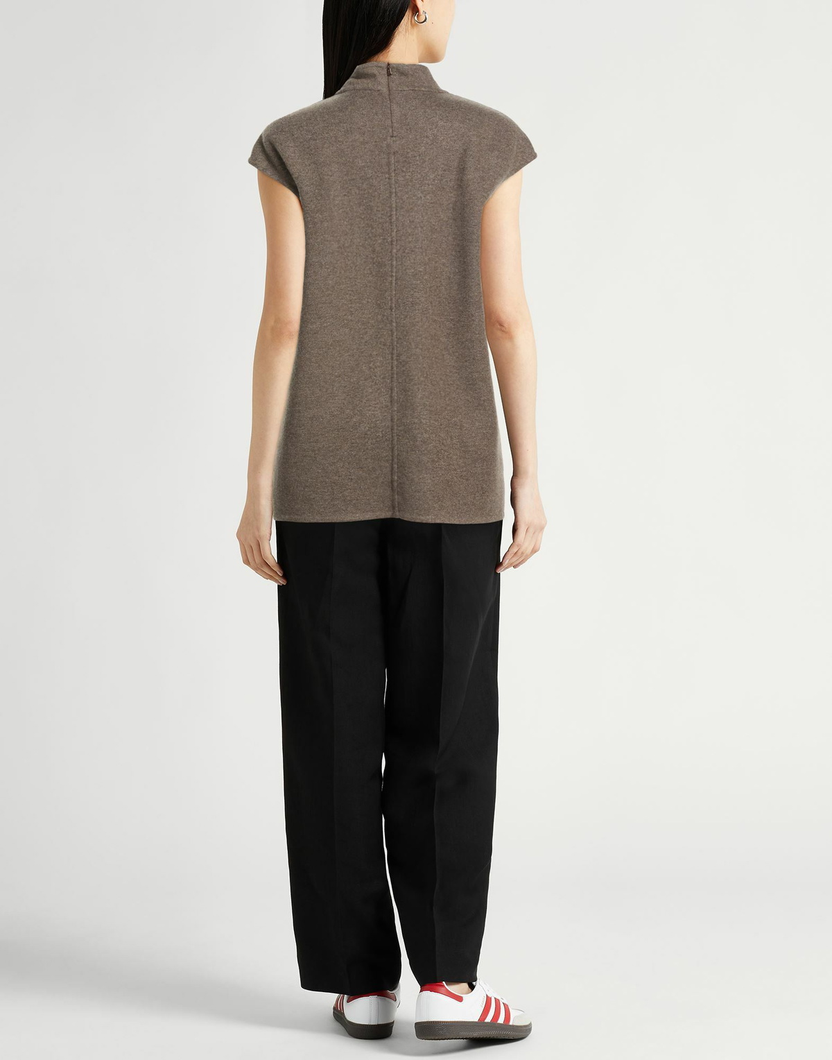 Agnona Womens Turtleneck Taupe