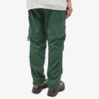 And Wander Men's Nylon Taffeta Hiker 2 Way Pants in Dark Green