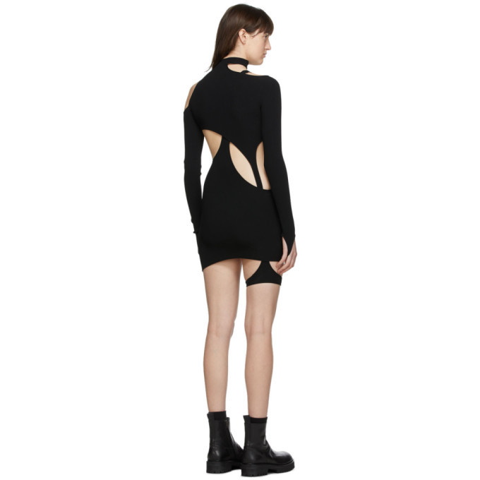 Hyein Seo Black Knit Two-Piece Dress
