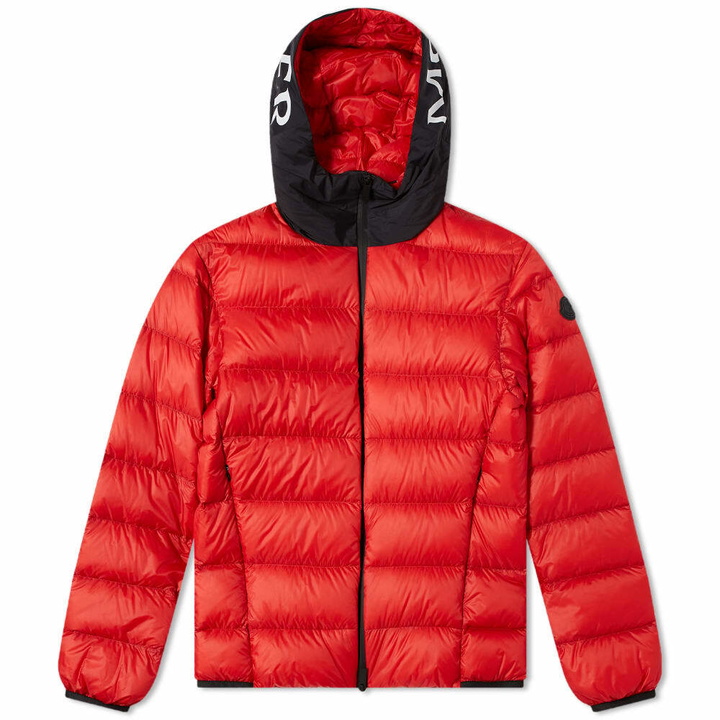 Photo: Moncler Men's Provins Logo Hood Jacket in Red