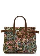 Valentino Garavani Antibes Small Floral-jacquard Tote bag - Multicoloured - One Size