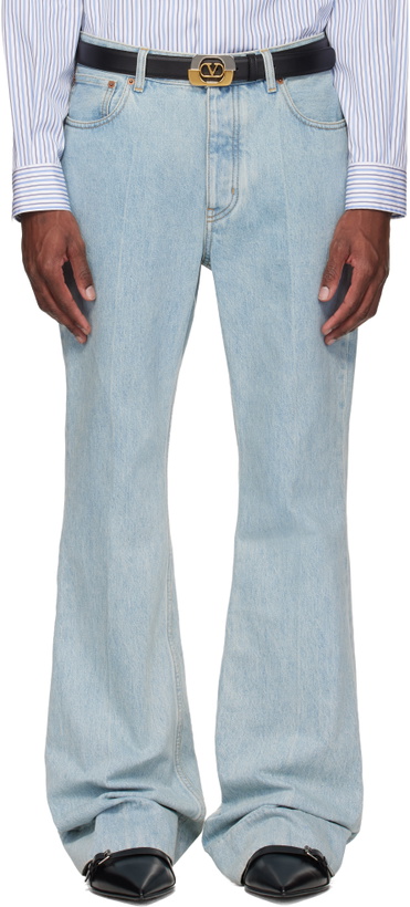 Photo: Valentino Blue 5 Pocket Flare Jeans