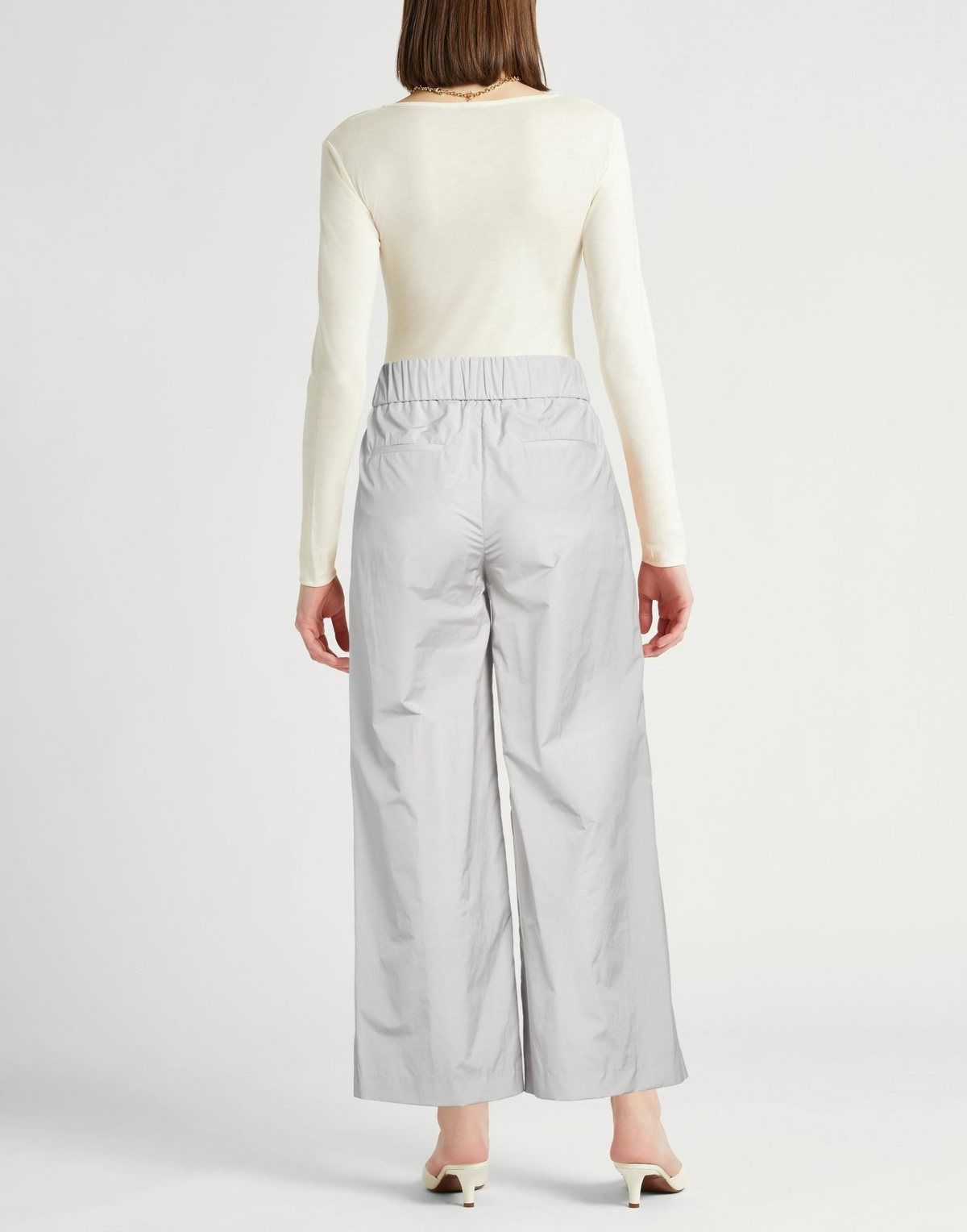Peserico Womens Pants in Light grey