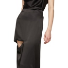 JW Anderson Black Asymmetric Cut-Out Skirt