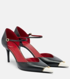 Valentino Garavani D'Orsay Heartip leather pumps