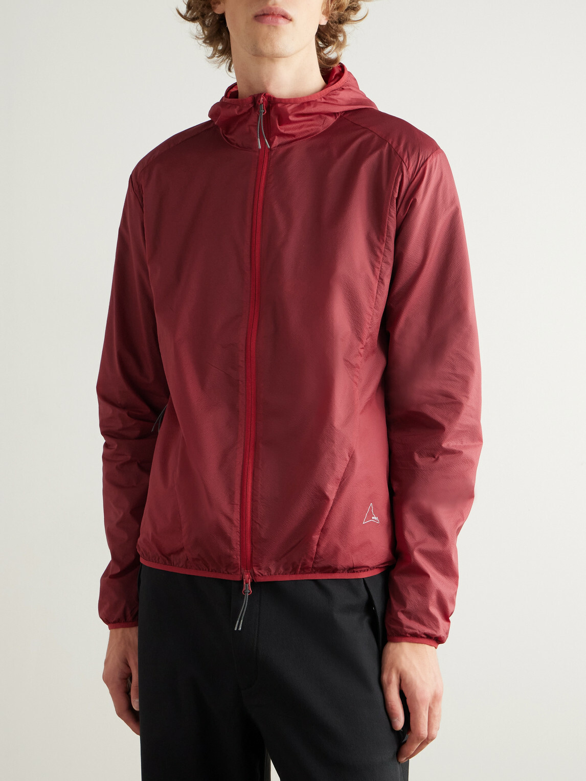 ROA - Hue Logo-Embroidered Micro Nylon-Ripstop Hooded Jacket - Red
