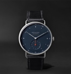 NOMOS Glashütte - At Work Orion Neomatik Automatic 39mm Stainless Steel and Leather Watch, Ref. No. 340 - Blue