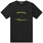 Raf Simons Men's Printworks Tour T-Shirt in Black