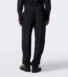 Giorgio Armani Pleated jacquard straight pants