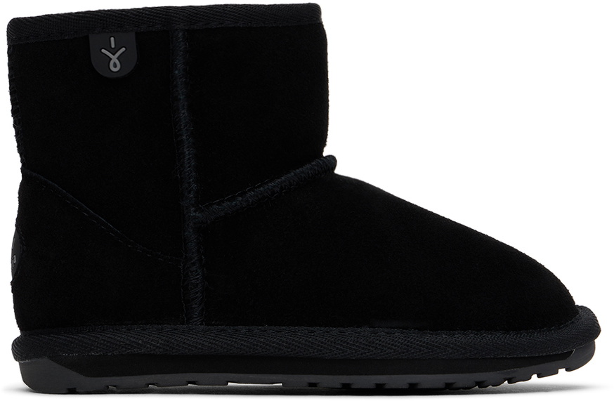 EMU Kids Black Wallaby Mini Boots
