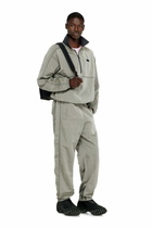 Diesel Nylon jacket with crinkle effect - Jackets Mens in Grey