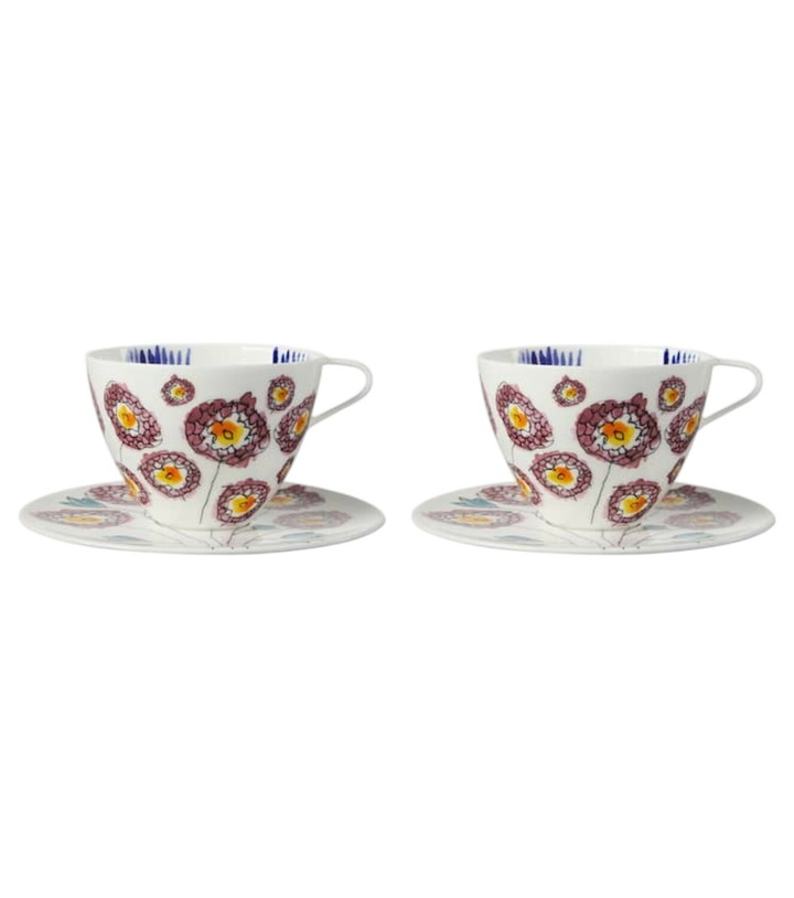 Photo: Serax x Marni Anemone Milk set of 2 cappuccino cups and saucers