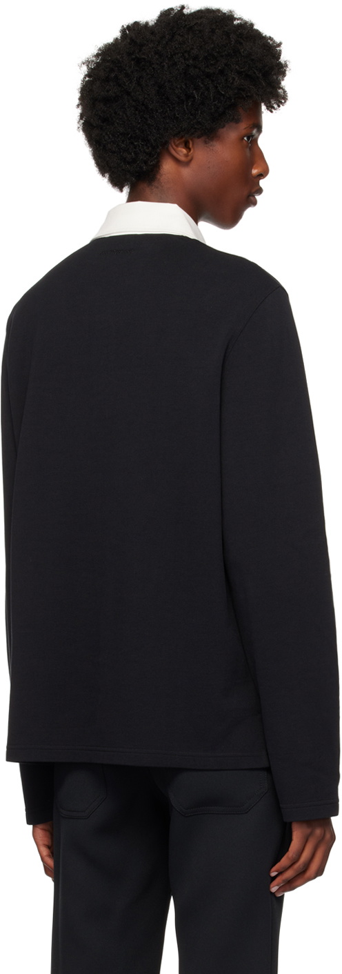 Courrèges Black Contrasting Polo