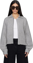 Entire Studios Gray Marla Bomber Cardigan