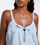 Posse Lila gingham cotton minidress