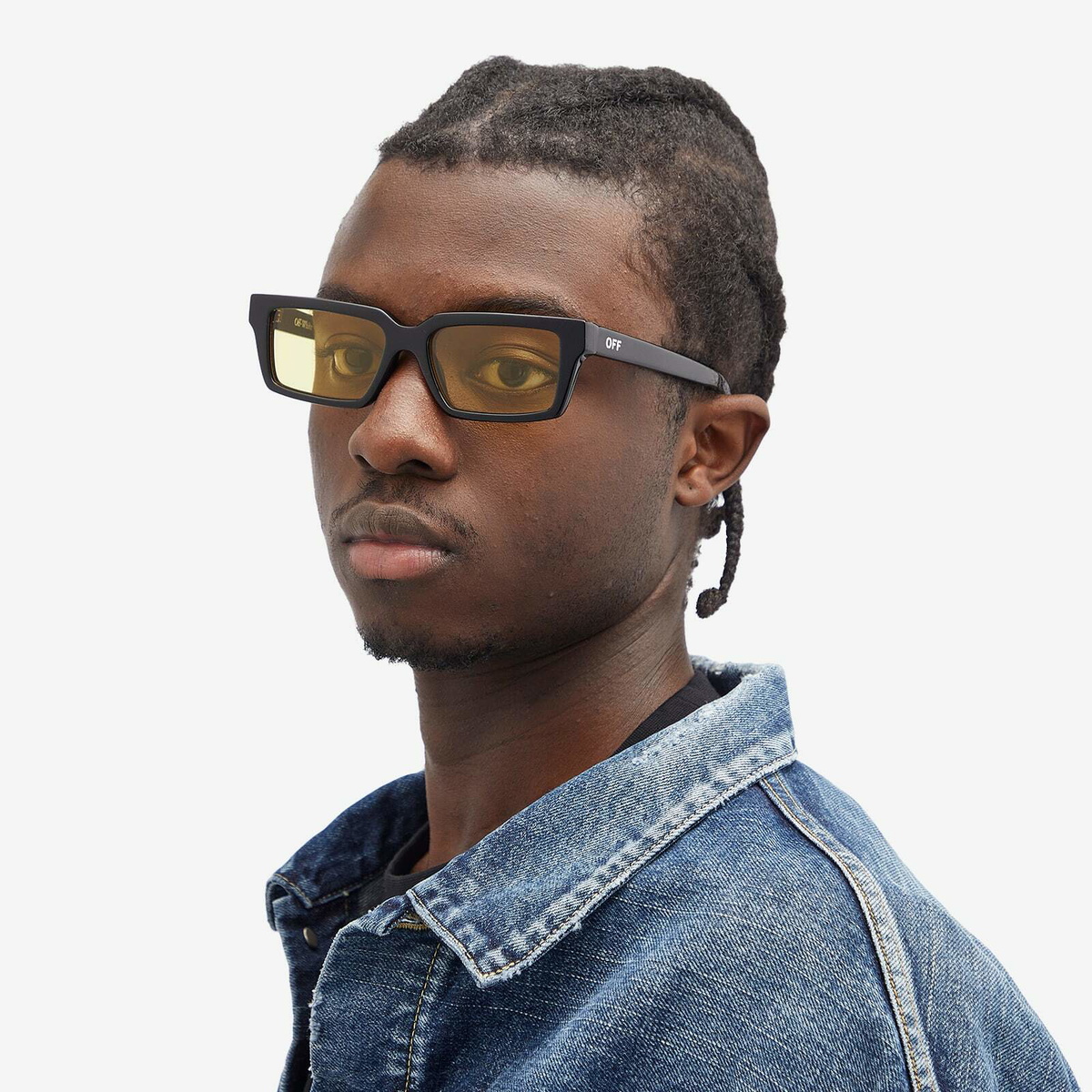 Off-White Sunglasses Off-White Vulcanite Sunglasses in matte black | Designer  main image 3