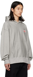 Kenzo Gray Kenzo Paris Oversized Hoodie