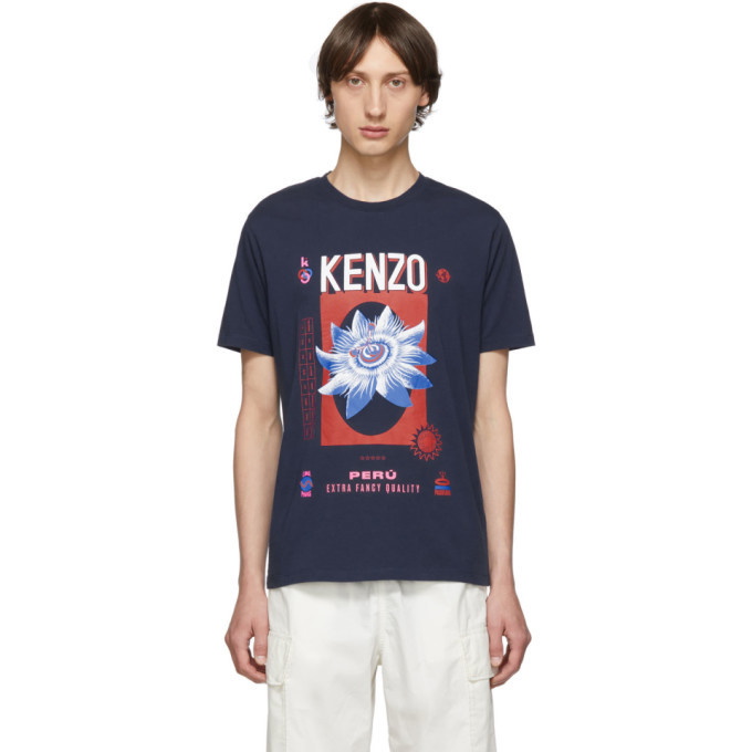 Photo: Kenzo Navy Bamboo Rice T-Shirt