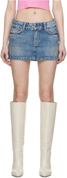 Guess Jeans U.S.A. Indigo Faded Denim Miniskirt