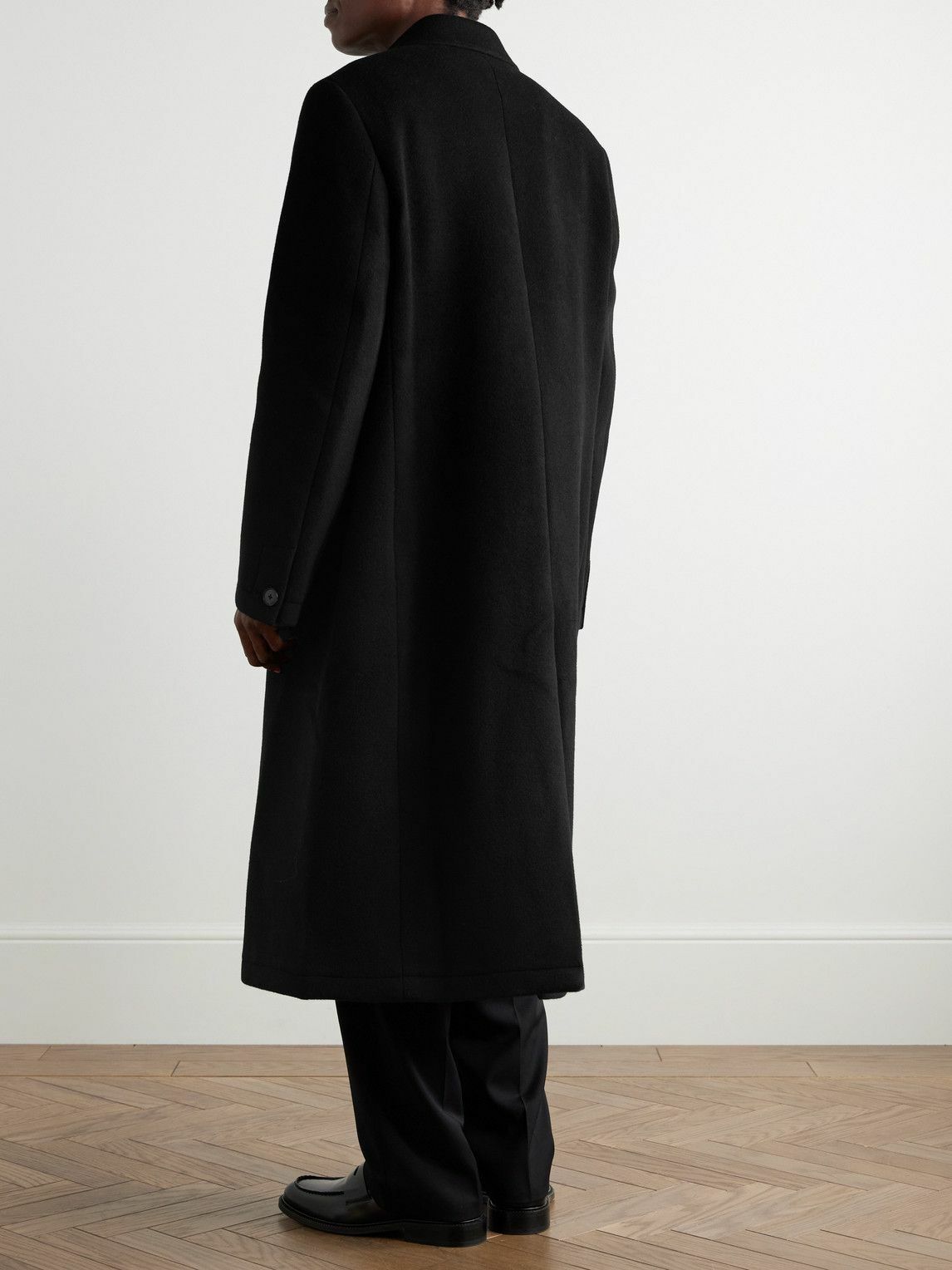 mfpen - Conference Double-Breasted Recycled-Wool Coat - Black mfpen