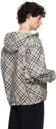 Burberry Gray Check Reversible Jacket