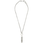 Marine Serre Silver Long Whistle Necklace