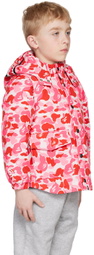 BAPE Kids Pink Camo Shark Down Jacket