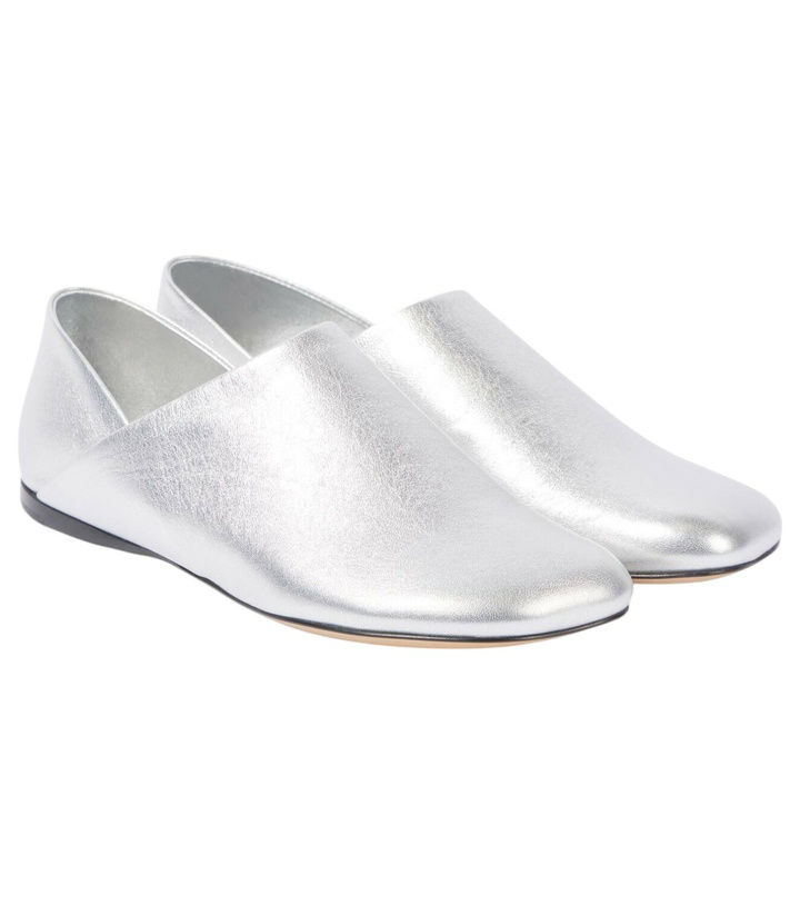 Photo: Loewe Toy metallic leather slippers