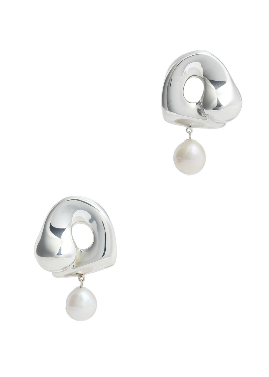 Agmes X Simone Bodmer-Turner Sandra Large Sterling Silver Drop Earrings - One Size