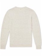De Bonne Facture - Organic Cotton and Linen-Blend Sweater - Neutrals