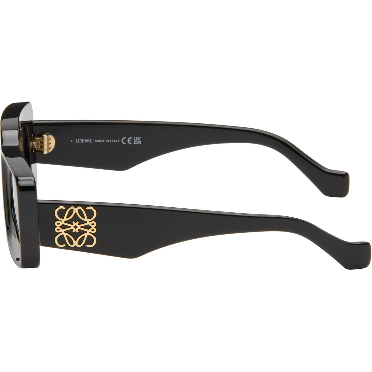 LOEWE Black Rectangular Sunglasses