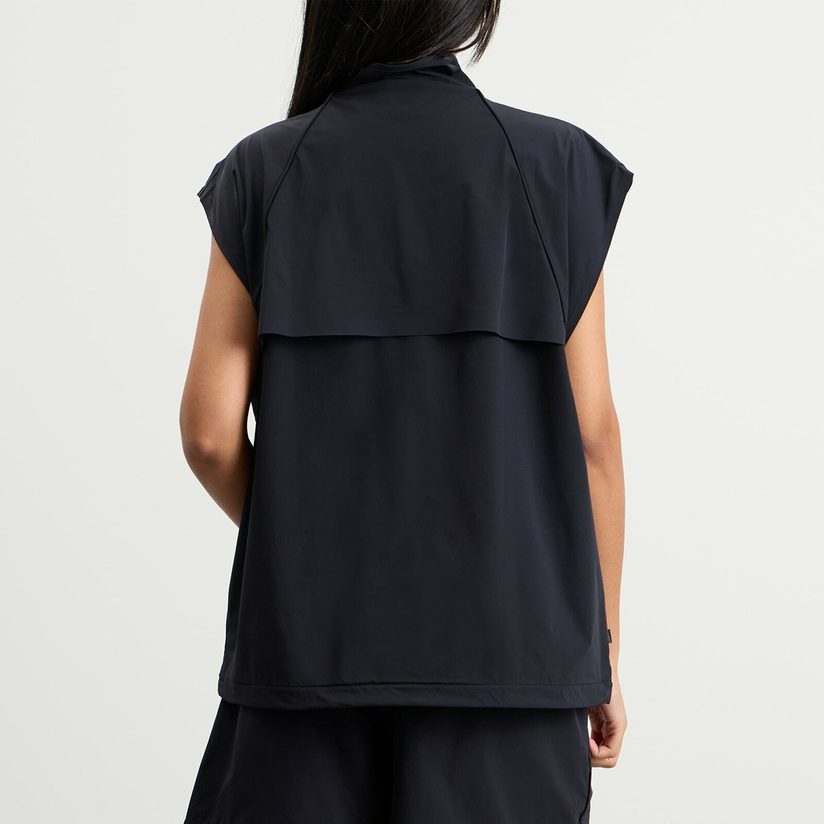 Nike Women's x SKIMS Stretch Nylon Oversized Vest in Obsidian