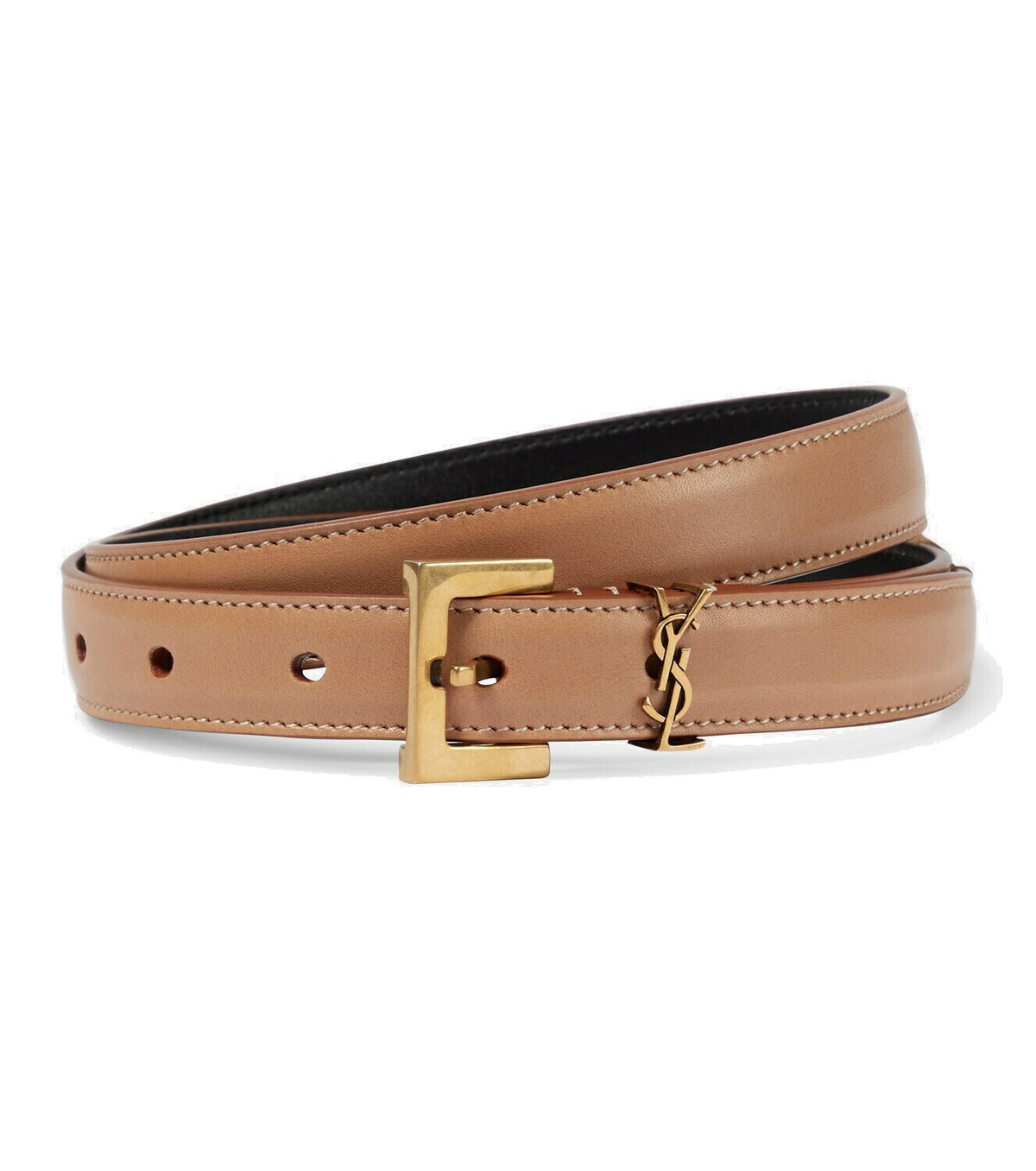 Saint Laurent Cassandre leather belt Saint Laurent