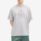Stone Island Men's Reflective One Badge Print T-Shirt in Dust
