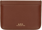 A.P.C. Brown Astra Card Holder