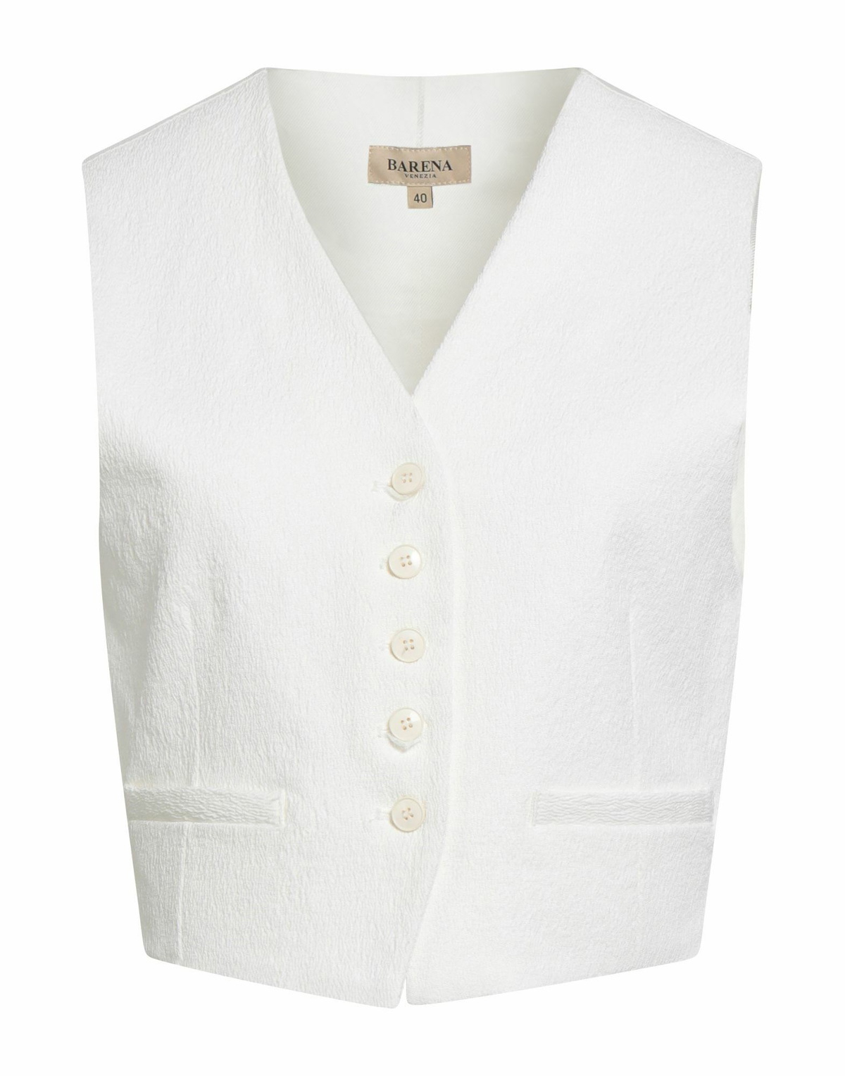 Barena Womens Tailored Vest in White