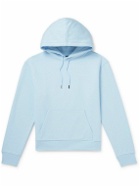 Jacquemus - Brode Logo-Embroidered Organic Cotton-Jersey Hoodie - Blue