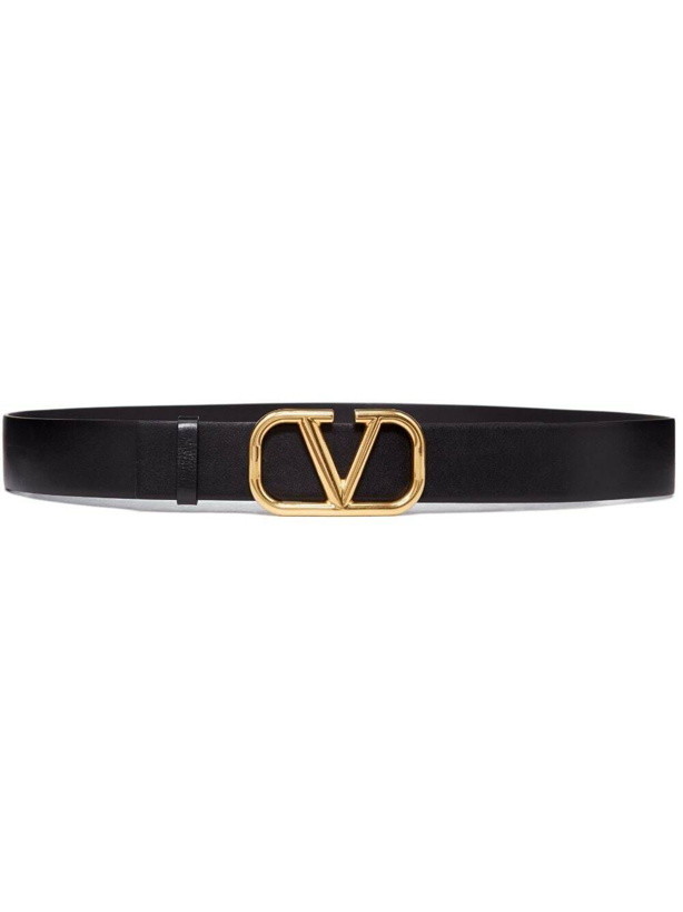 Photo: VALENTINO GARAVANI - Vlogo Signature Leather Belt