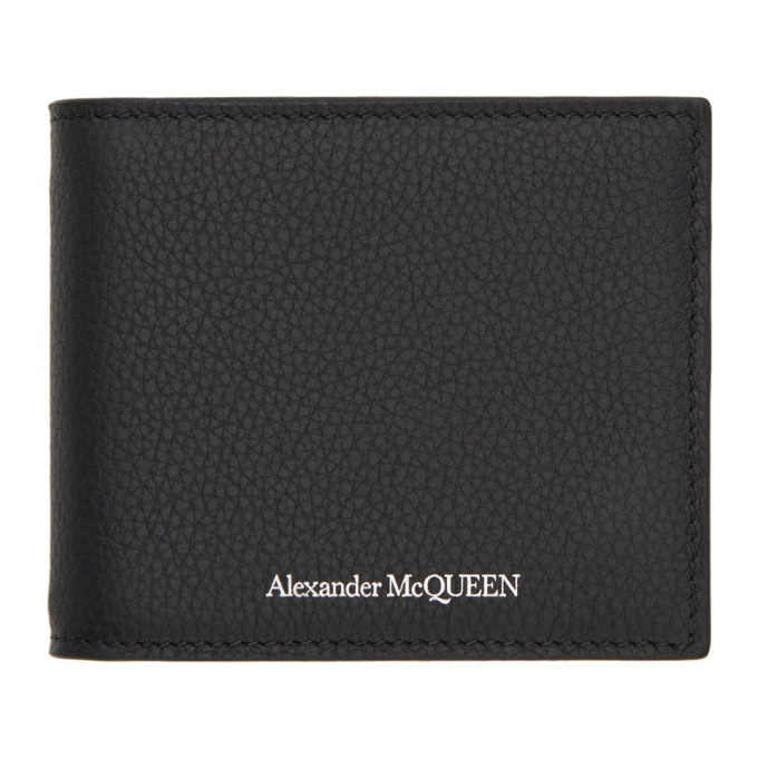 Photo: Alexander McQueen Black Money Clip Bifold Wallet
