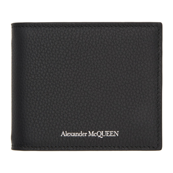 Photo: Alexander McQueen Black Money Clip Bifold Wallet