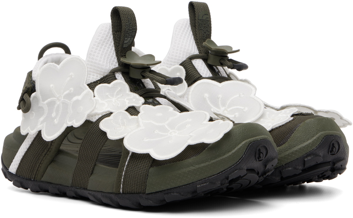 Cecilie Bahnsen White & Khaki The North Face Edition Bekah Sandals