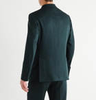 Brioni - Unstructured Silk-Twill Suit Jacket - Blue